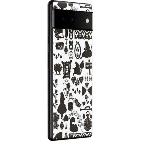 Disney Alice in Wonderland (animated) Silhouette Pattern Google Pixel 6 Pro Skin